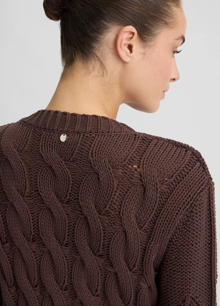 Cardigan with gemstones