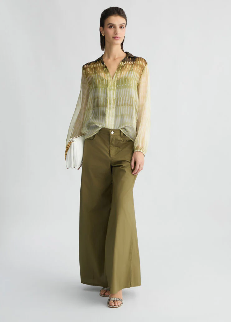 Printed chiffon blouse