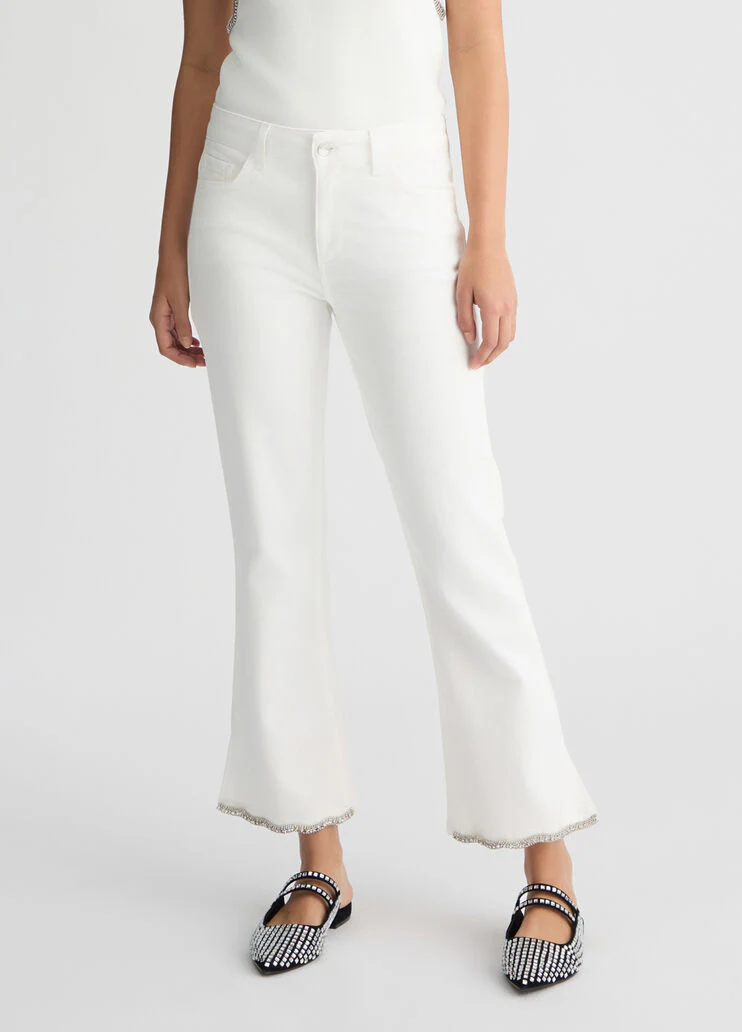 Bottom Up bootcut jeans with rhinestones