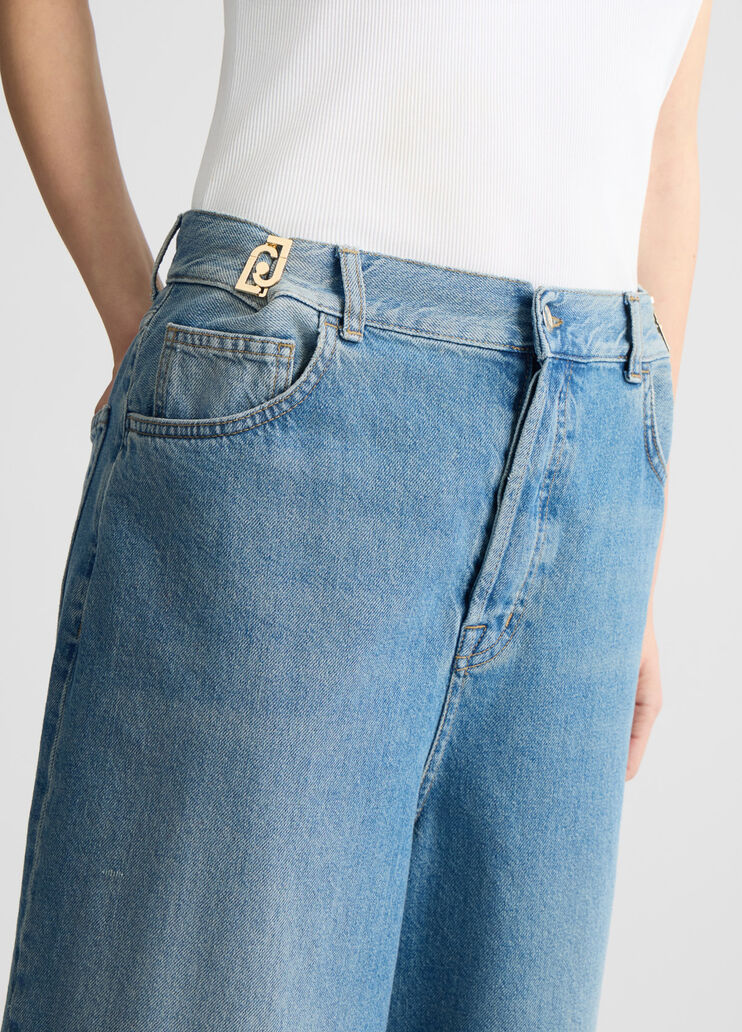Denim Bermuda shorts