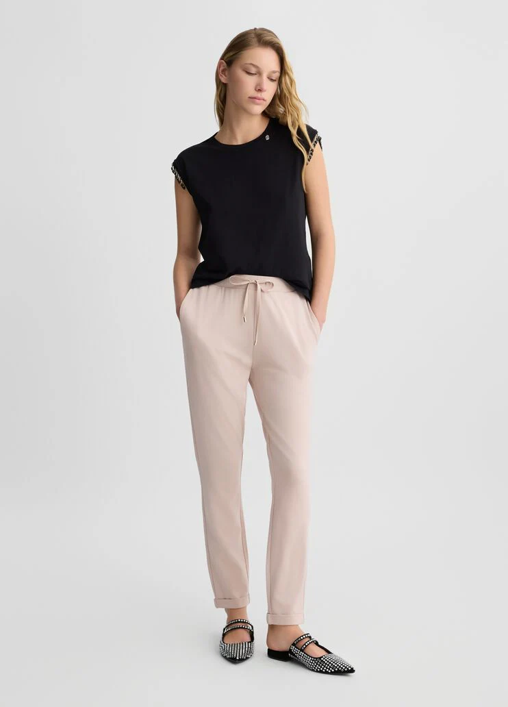 Jogging pants in jersey