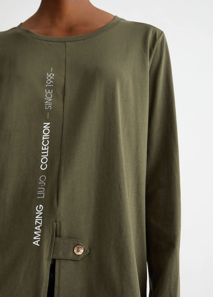 T-shirt with lettering print