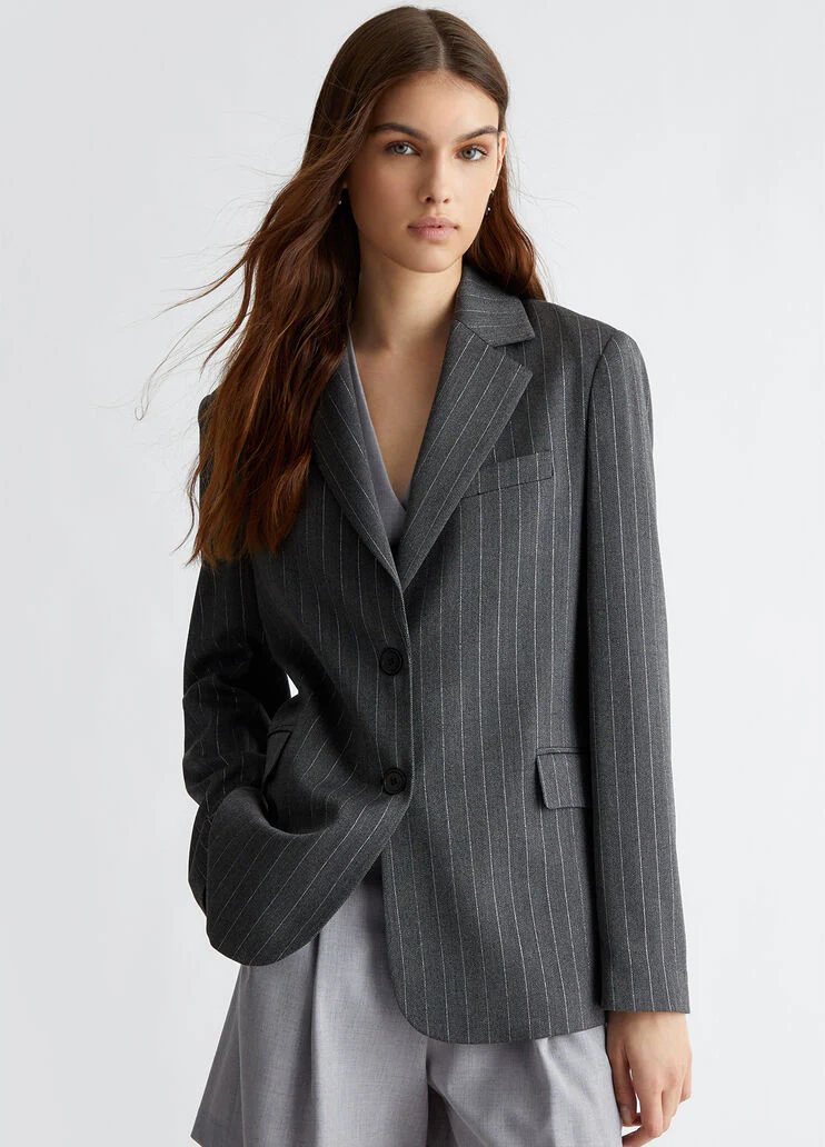 Pin striped blazer