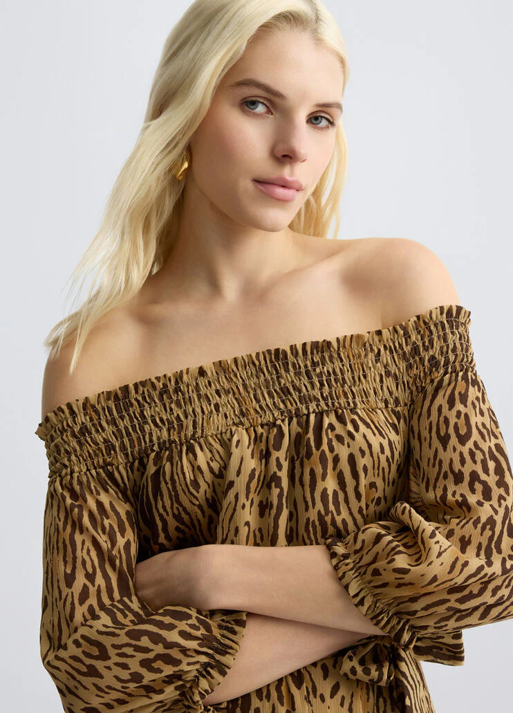 Animal print dress