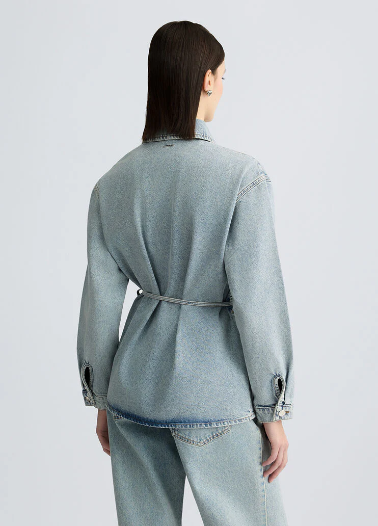 Denim shacket