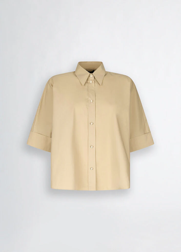 Cotton boxy shirt