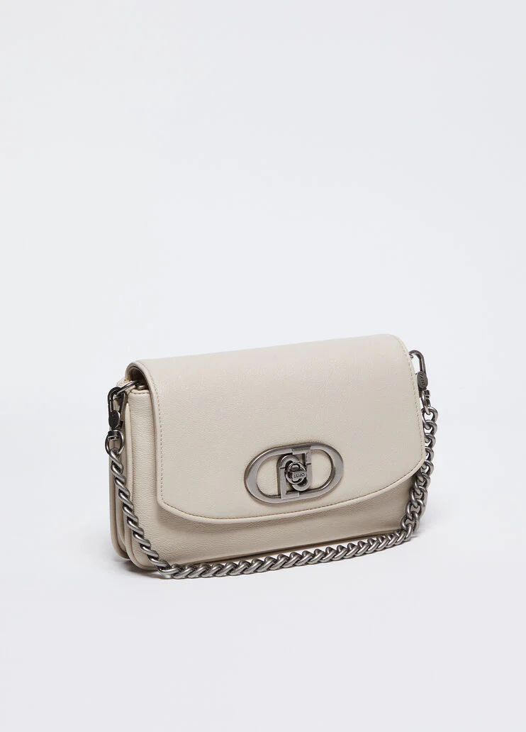 Coated fabric shoulder bag