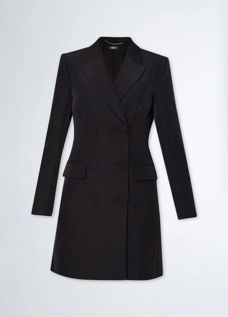 Stretch double-breasted dress