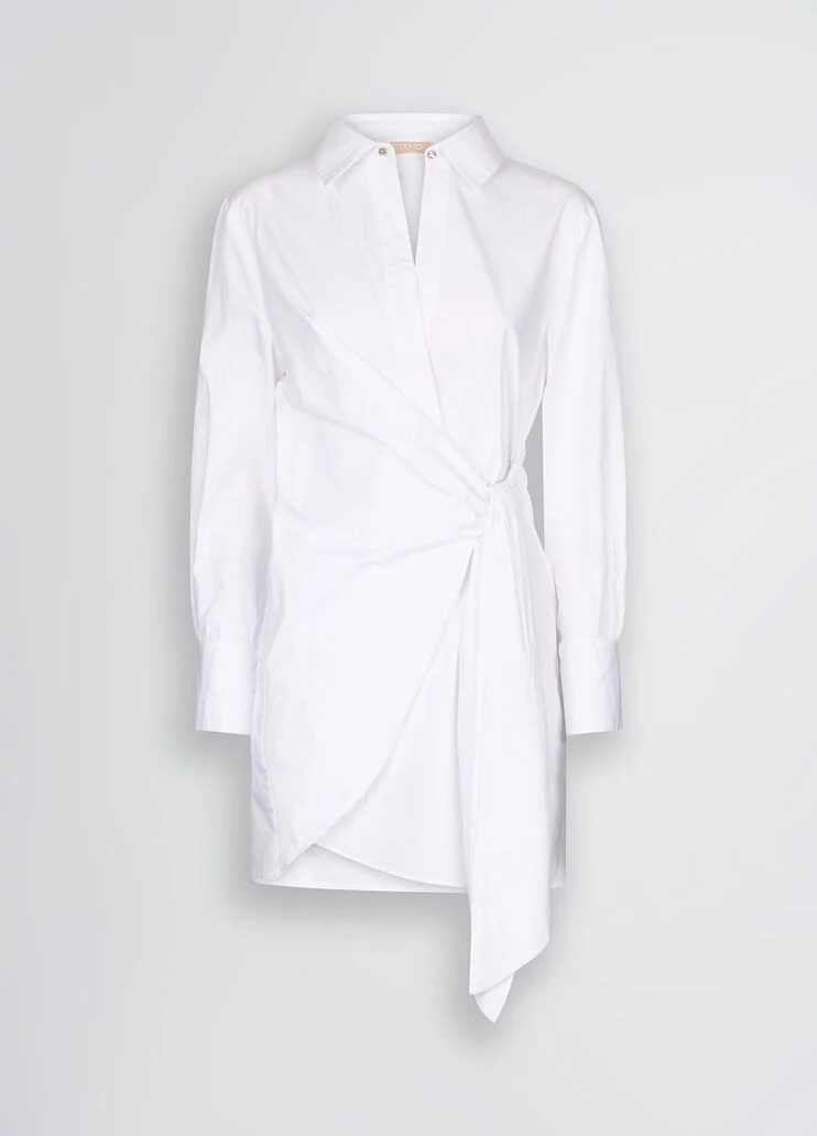 Poplin shirt dress