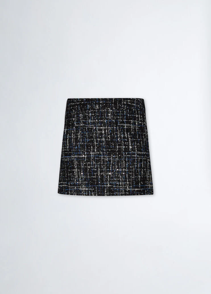Bouclé mini skirt