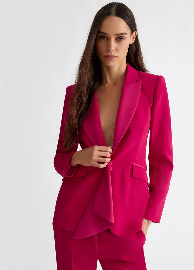 Envers satin suit blazer