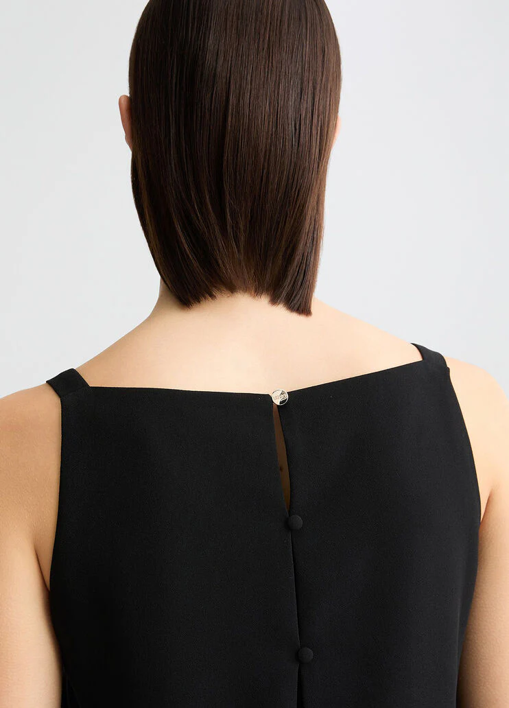 Black top with feathers