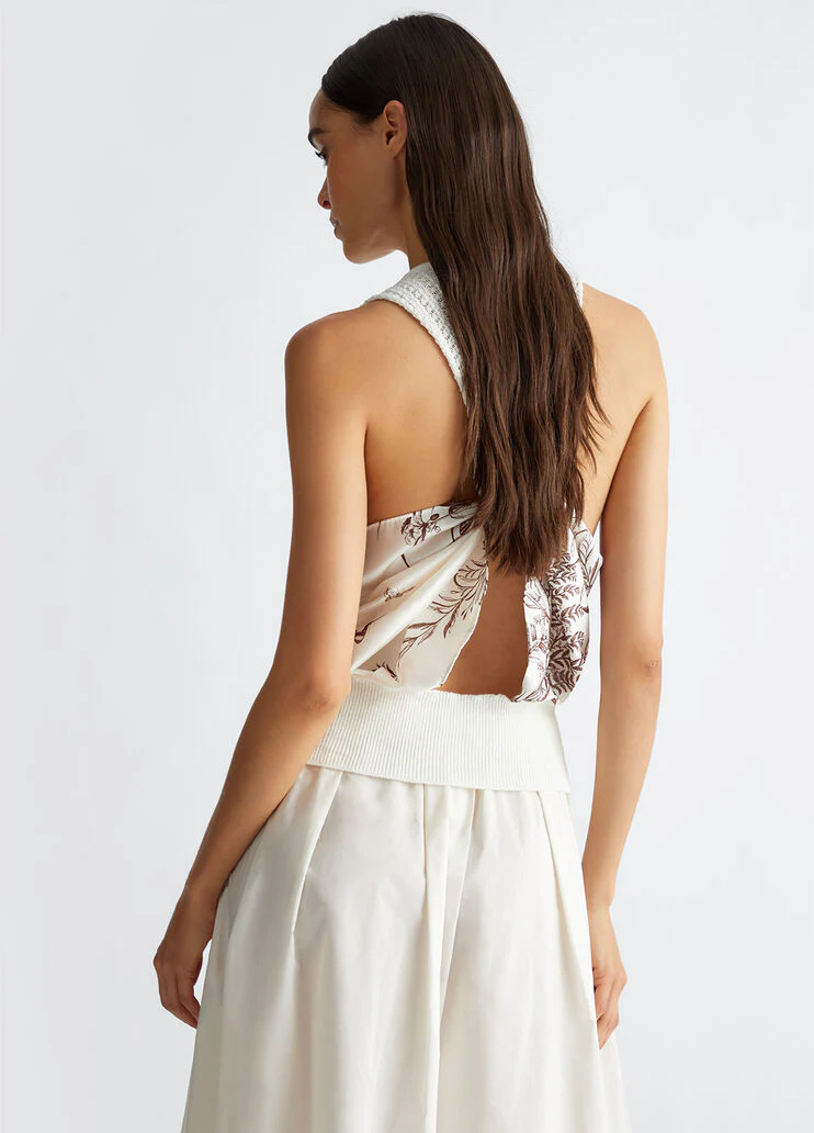 Top with scarf insert