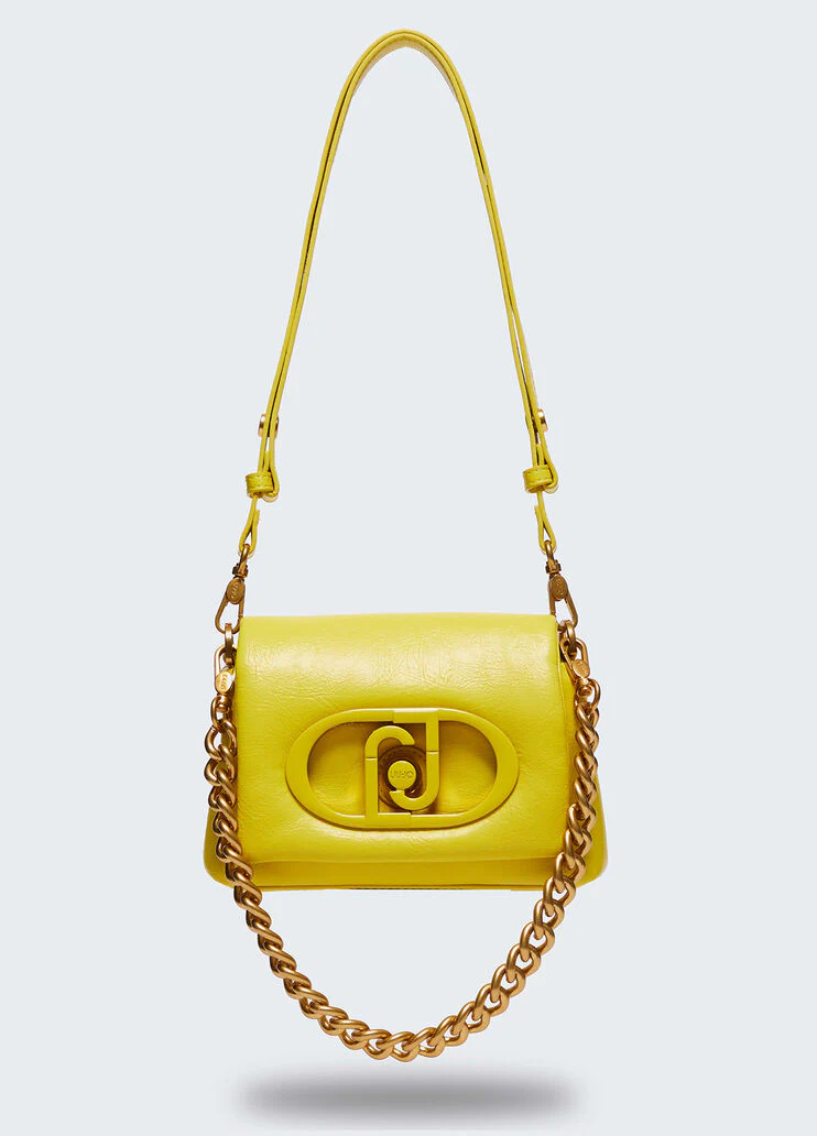 LaPuffy glossy shoulder bag