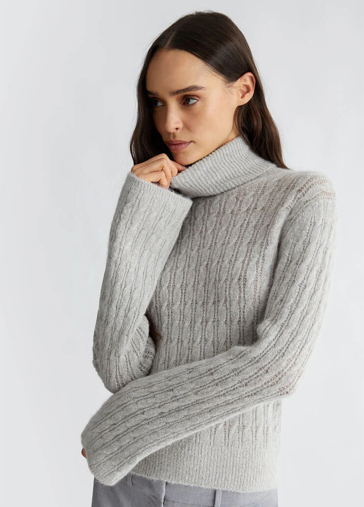 Alpaca blend turtleneck