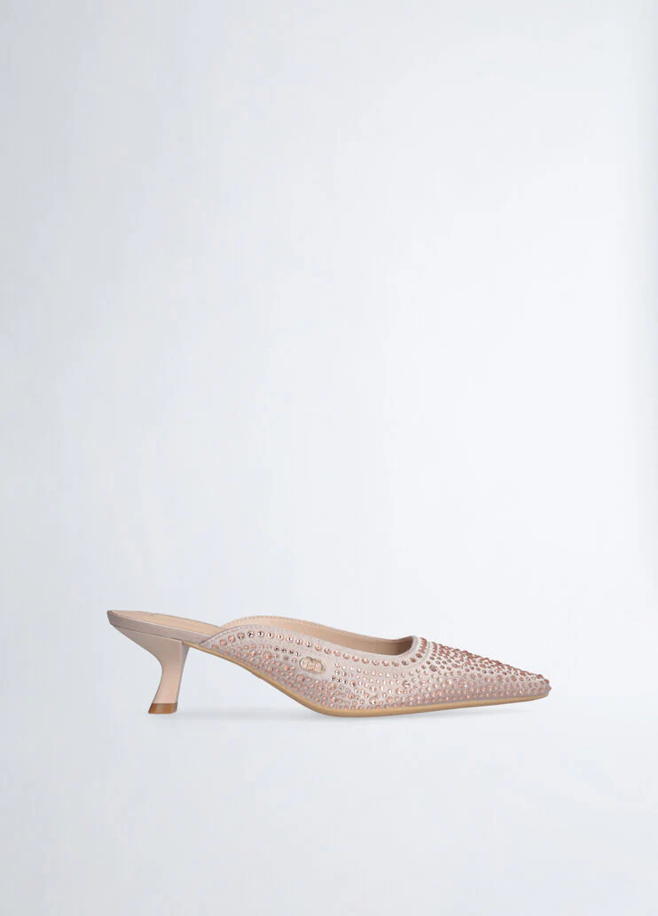 Full rhinestone mules