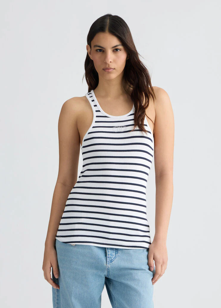White striped top