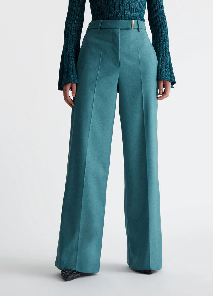 Straight-leg suit trousers