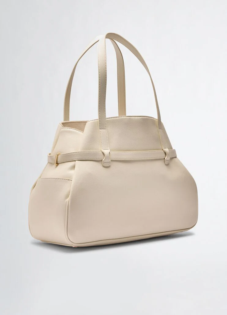 Cream tote bag