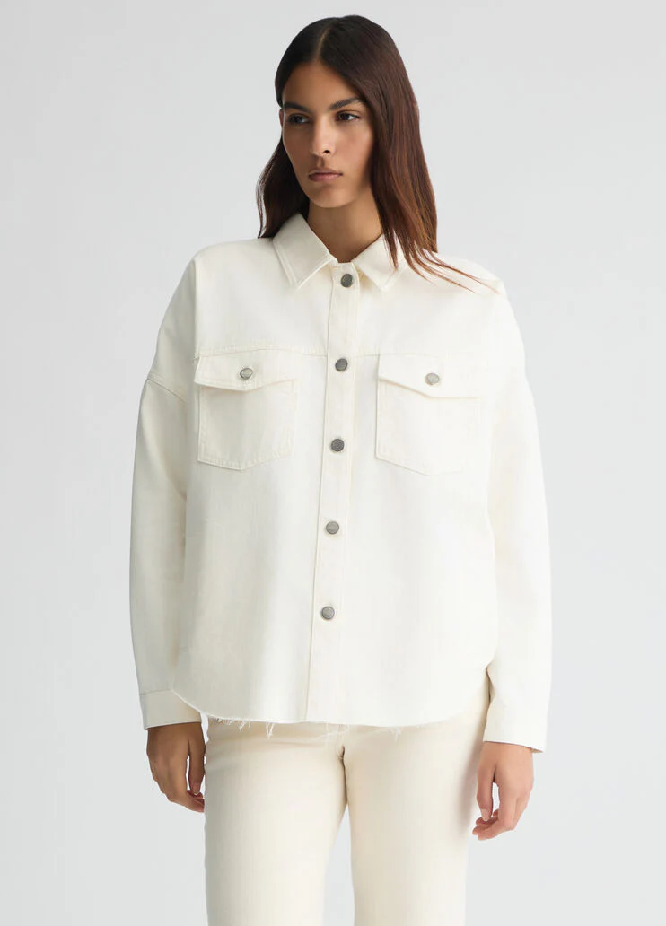Denim shacket