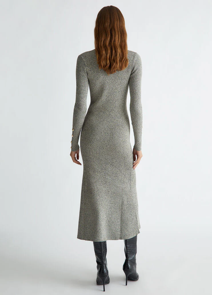 Lurex knit dress
