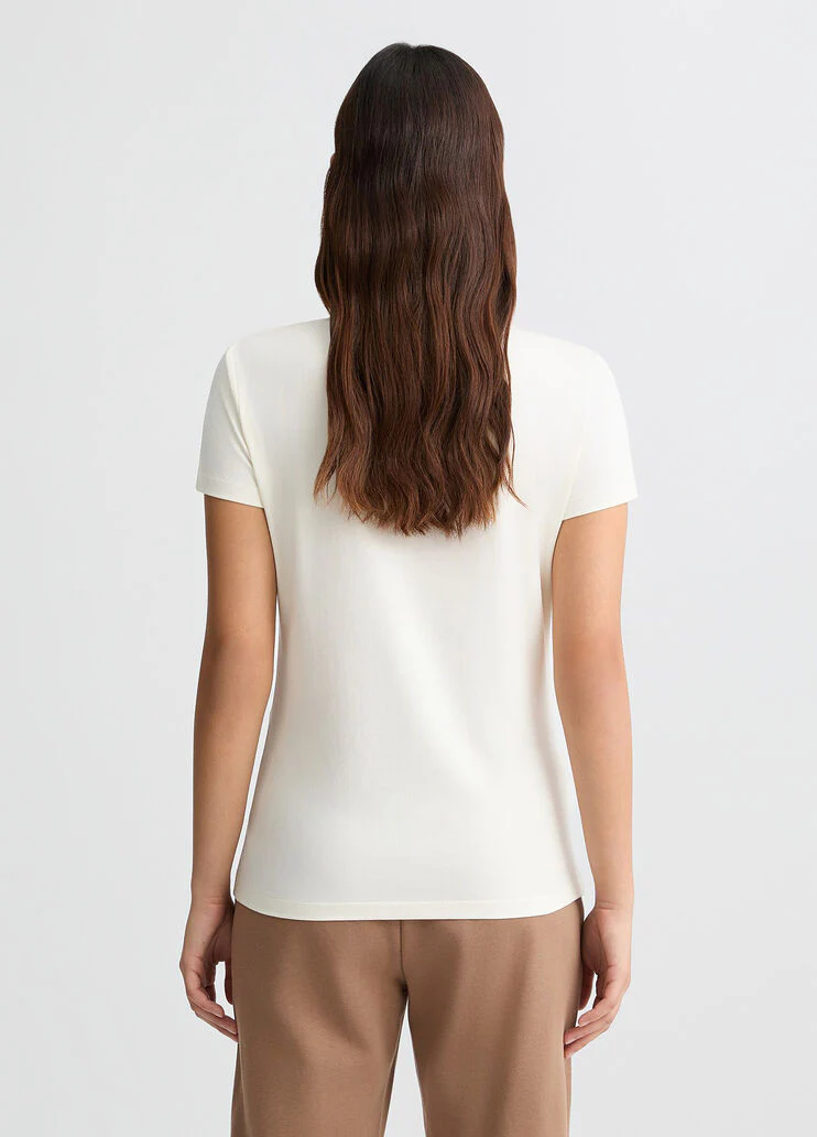 T-shirt with logo and gemstones