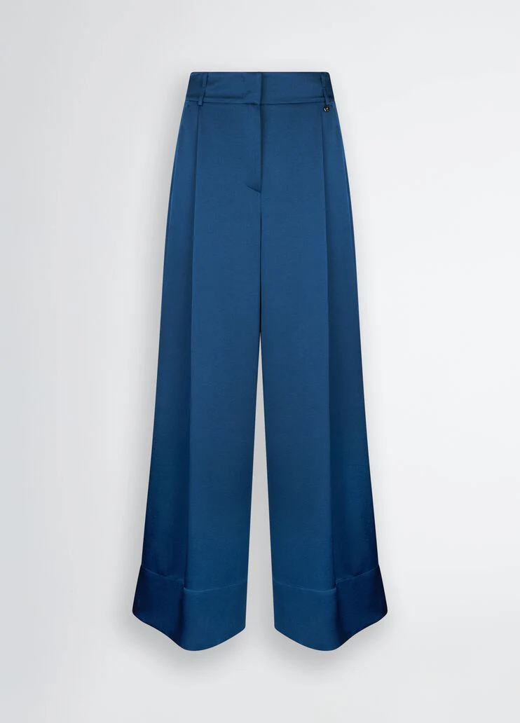 Blue palazzo trousers