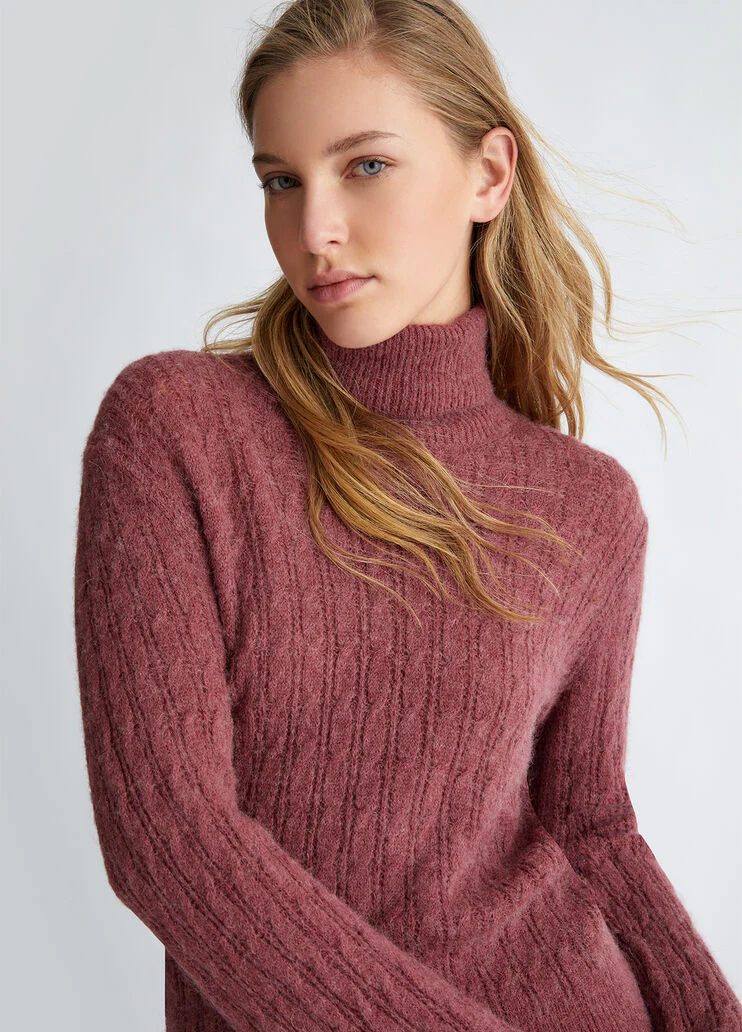 Alpaca blend turtleneck