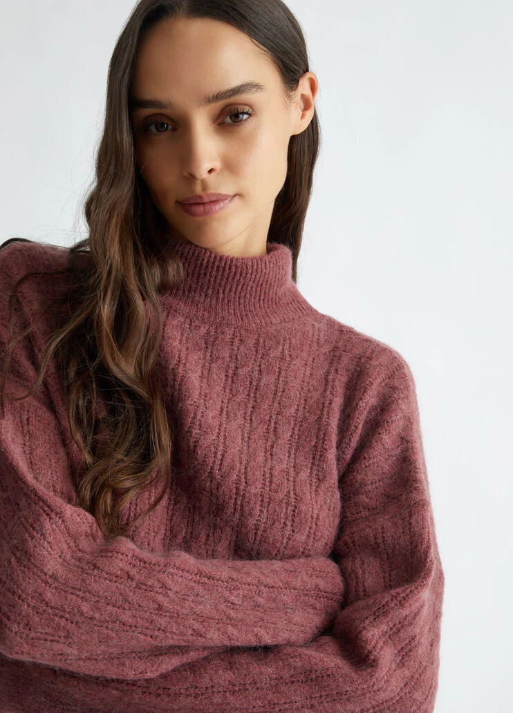 Alpaca-blend knit dress