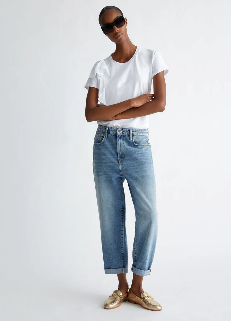 T-shirt with ruching