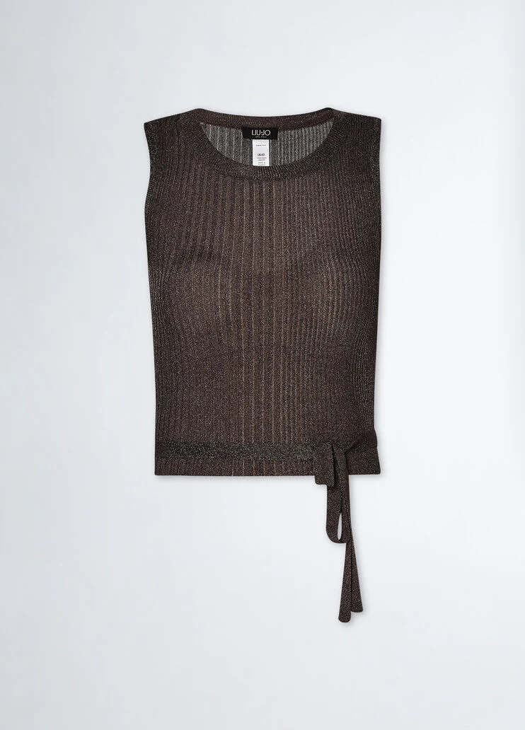 Lurex knit top