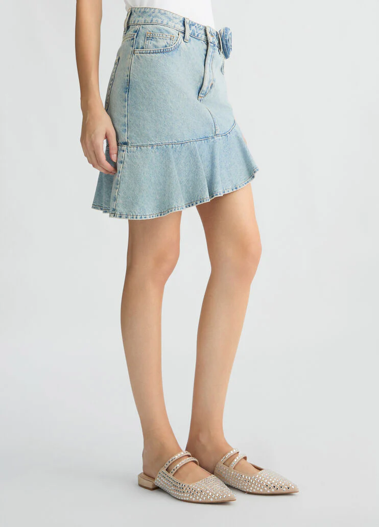 Denim miniskirt