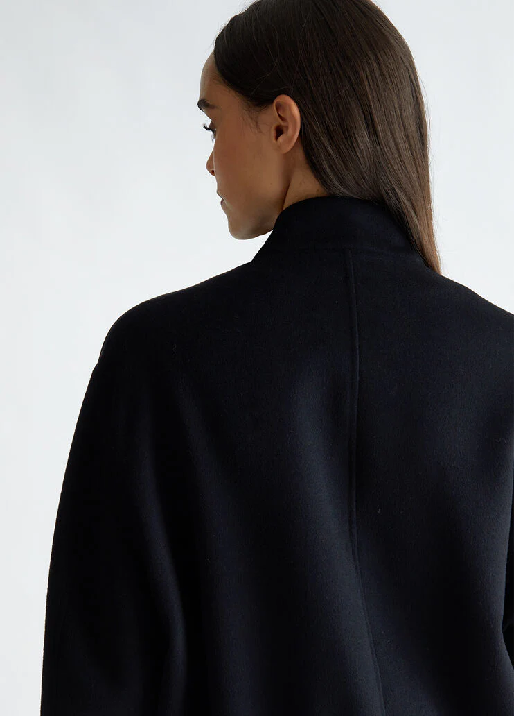 Wool-blend bomber jacket