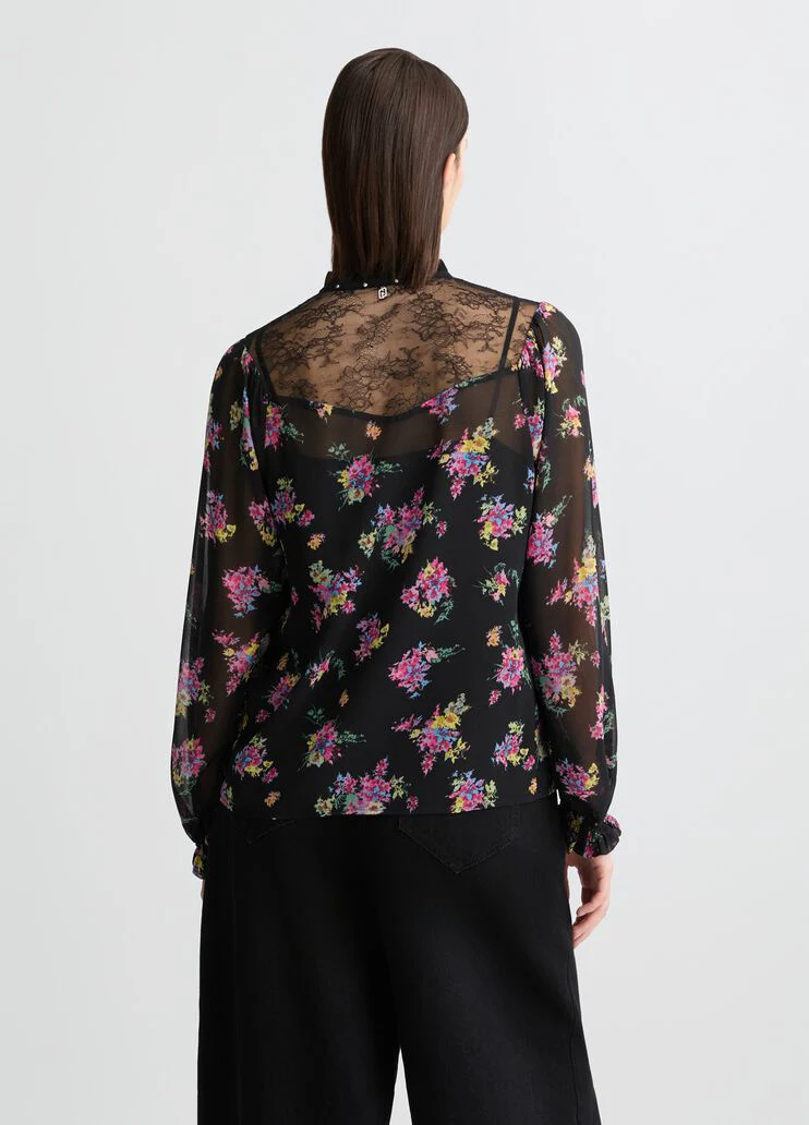 Floral georgette shirt