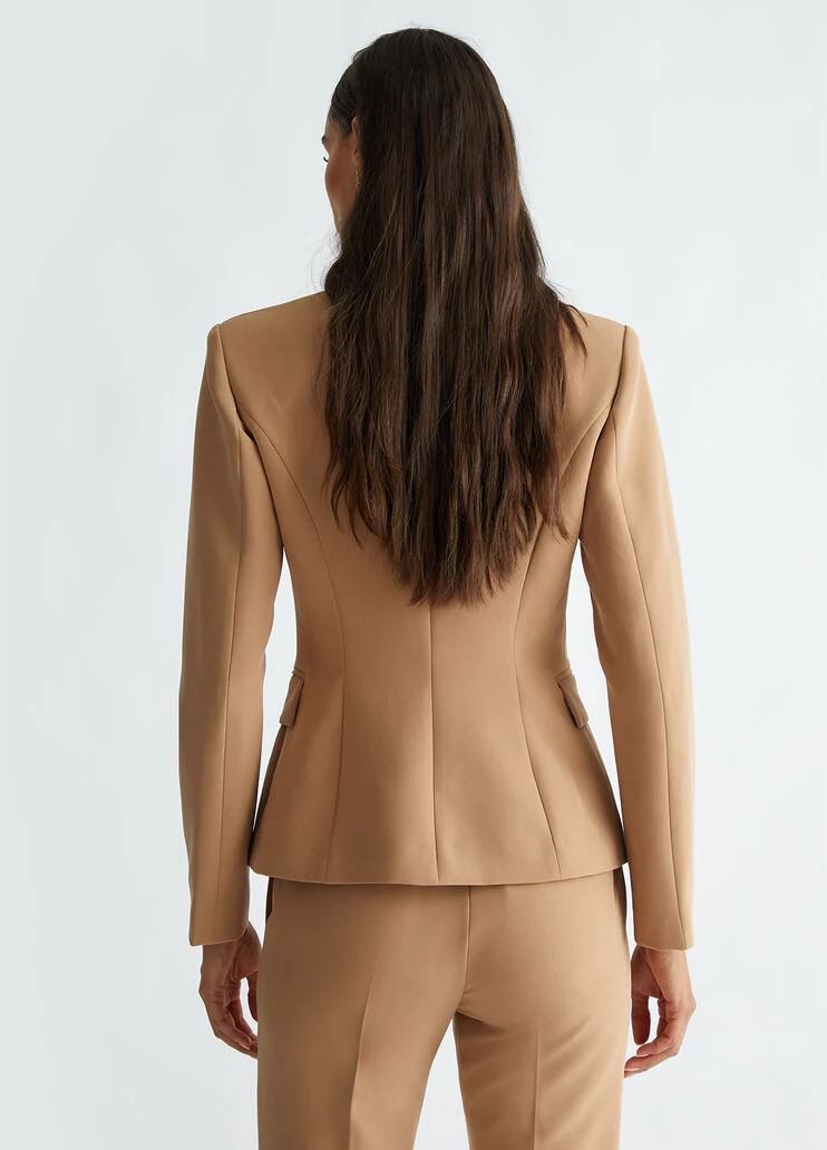 Single-breasted stretch blazer