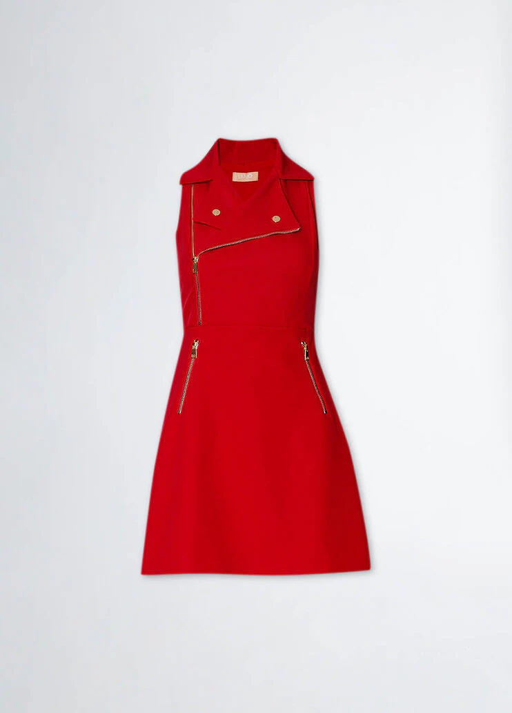 Short dress with zip