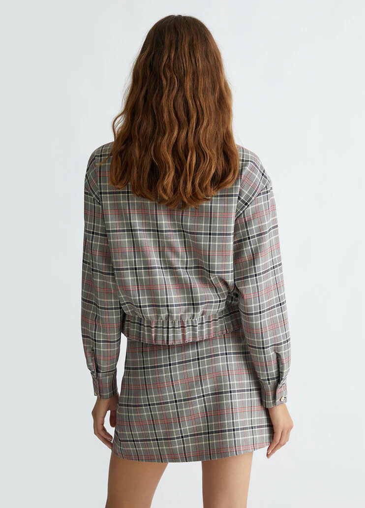 Short tartan jacket