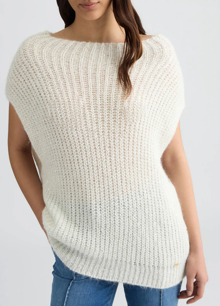 Mohair vest with sequins