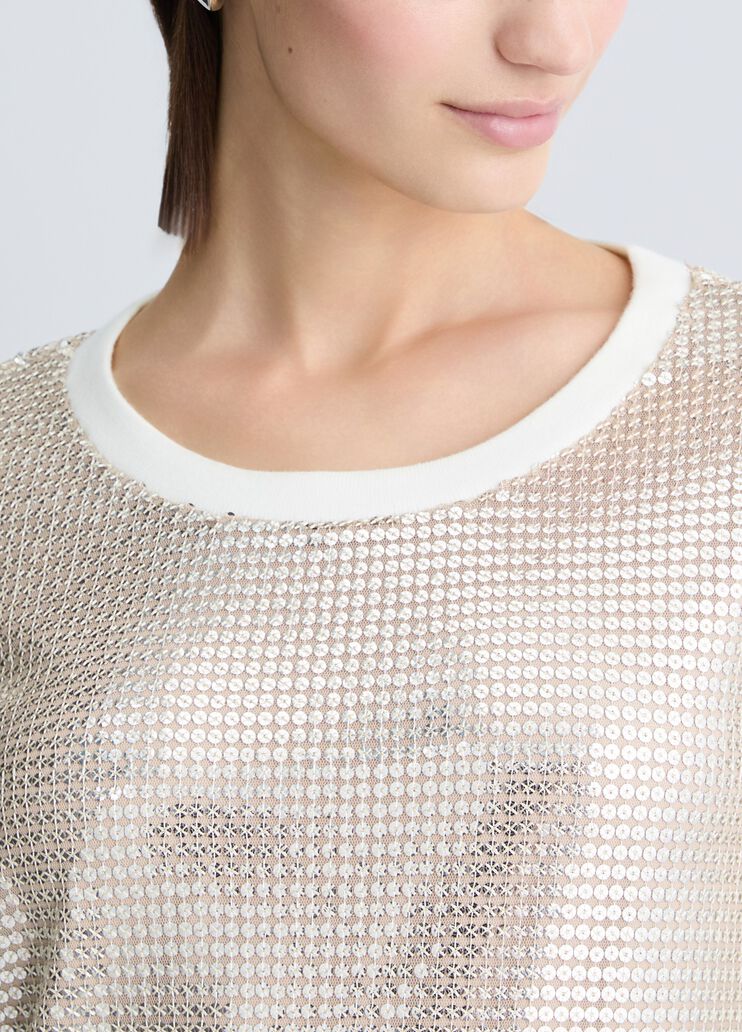 Sweatshirt with sequins