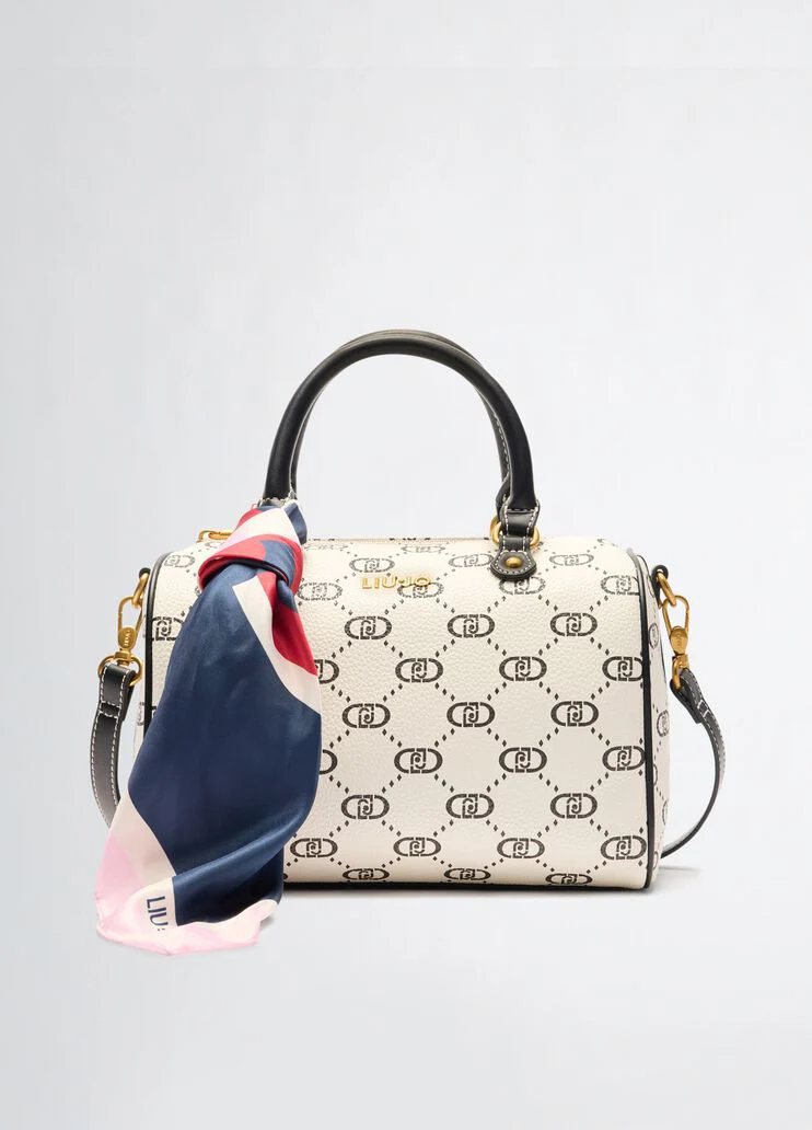 Monogram bag with foulard