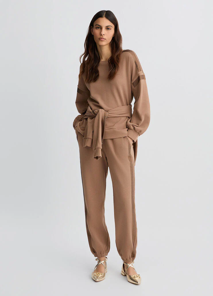 Brown fleecegging bottoms