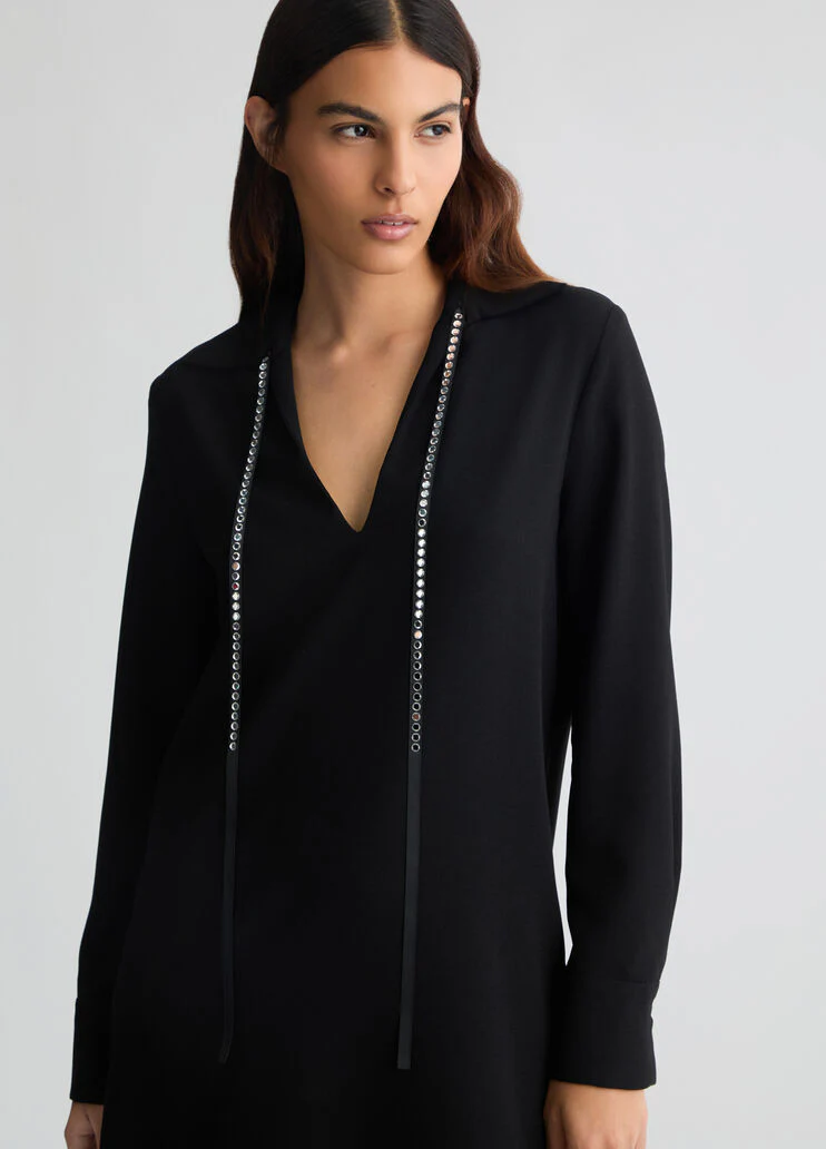 Dress with gemstones