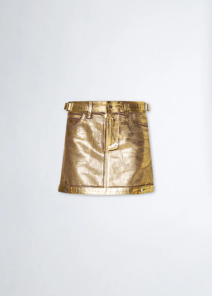 Metallic miniskirt