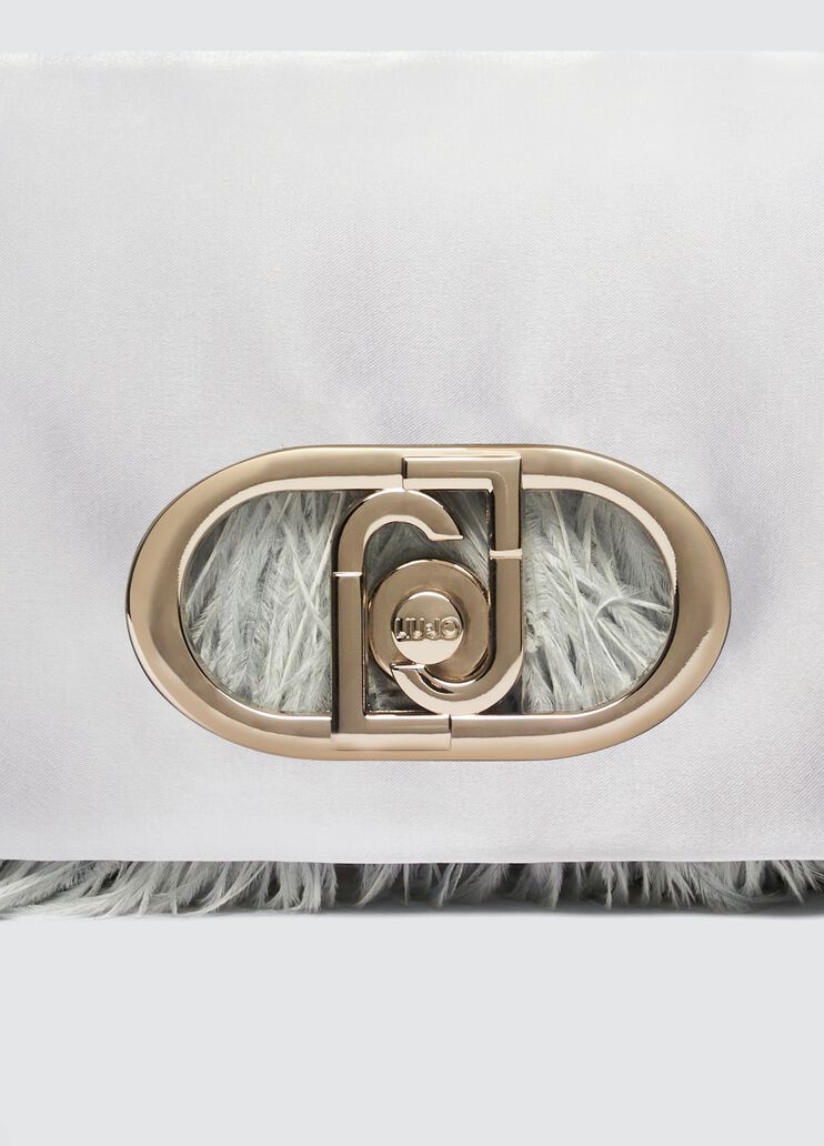 Small LaPuffy bag with feathered detailing