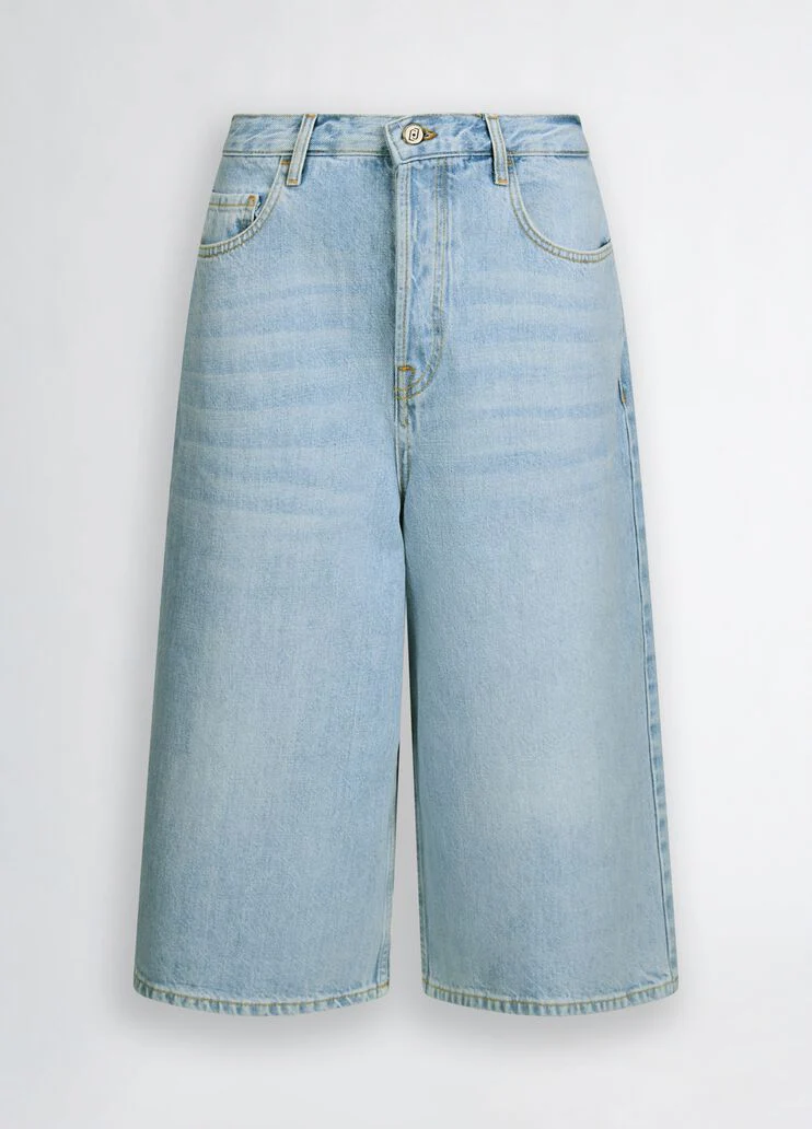 Denim Bermuda shorts