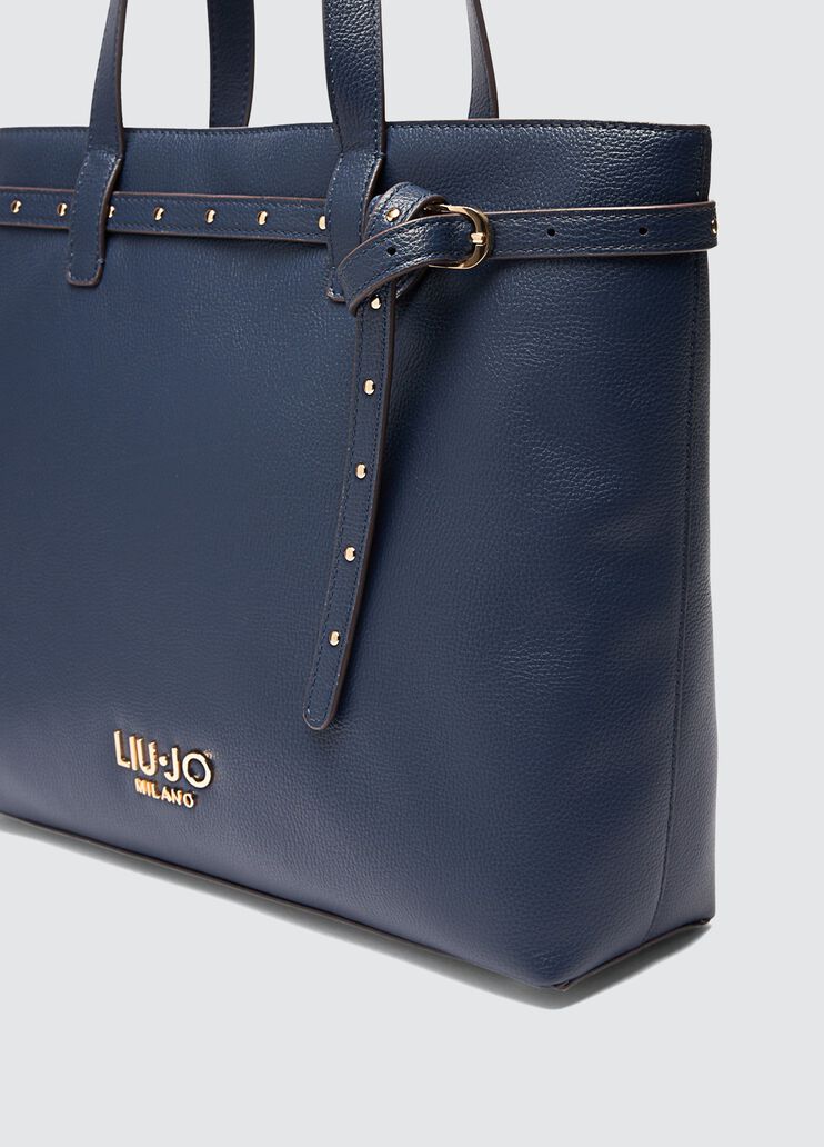 Dark blue shopping bag