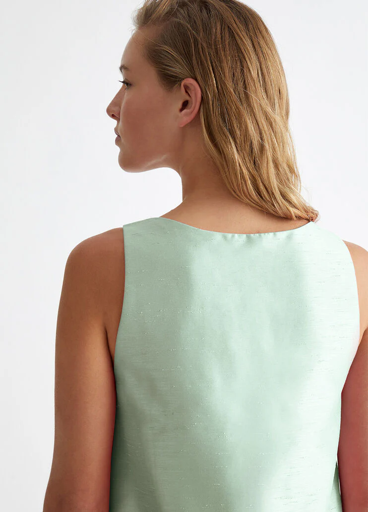 Short sage coloured dress