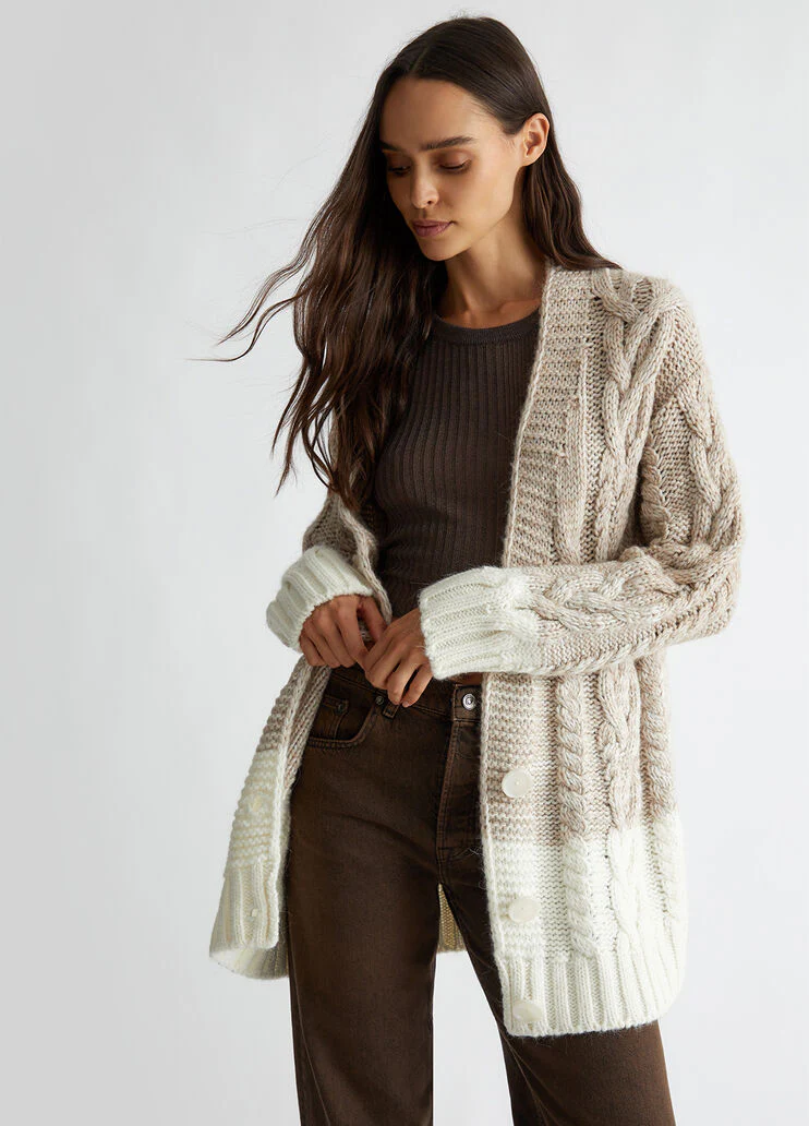 Wool and alpaca cardigan