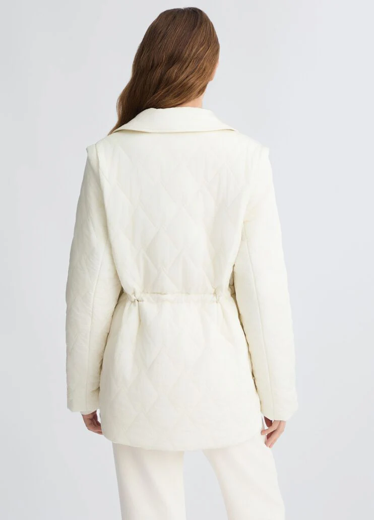 Quilted nylon coat