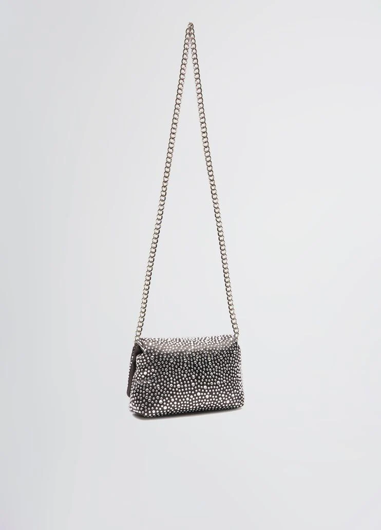 Mini LaPuffy bag with rhinestones